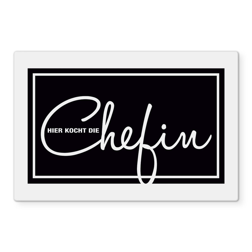 Stænkplade - Hier kocht die Chefin
