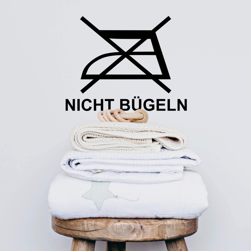 Wandtattoo Wäschezeichen Nicht Bügeln