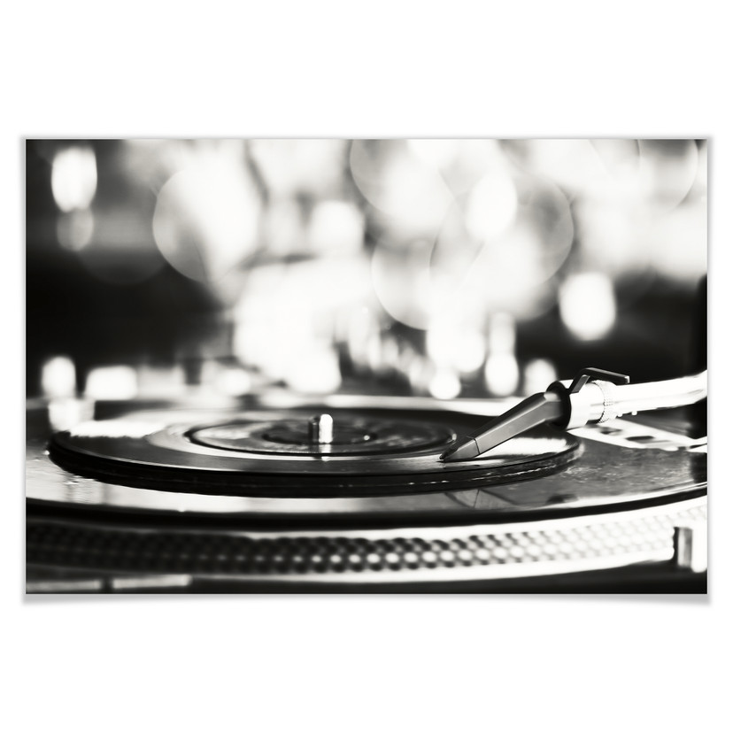Poster - Vinyl Record on Turntables