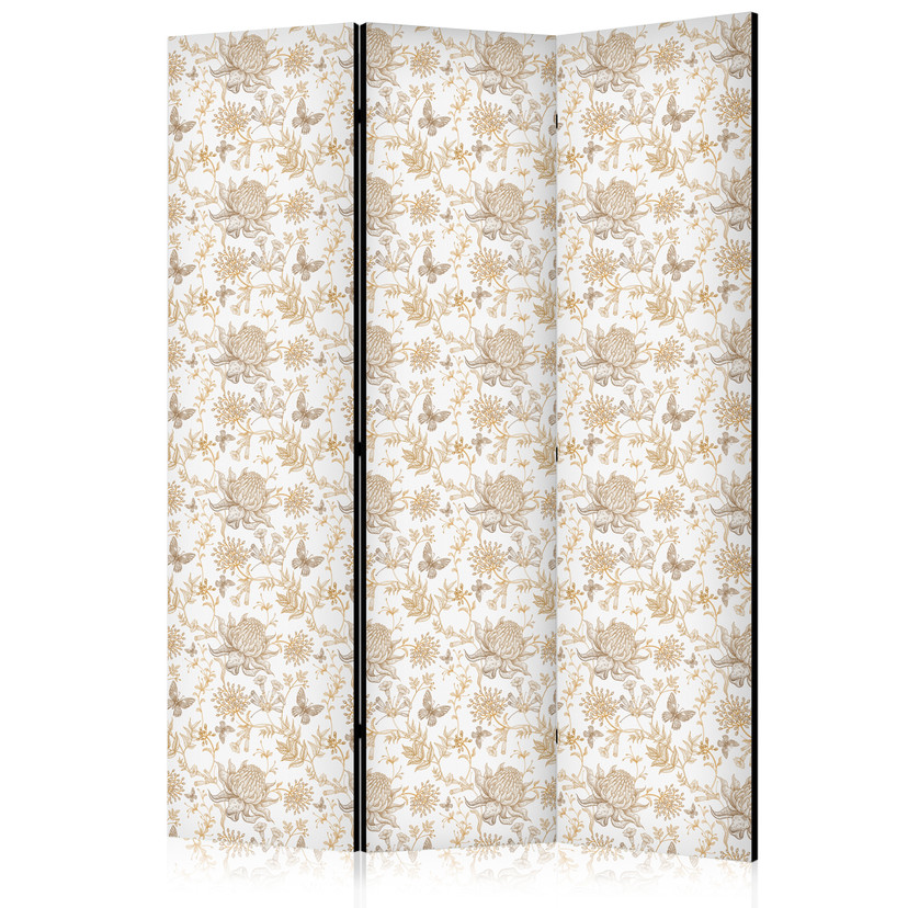 Paravent, Raumteiler freistehend, Trennwand - Beige Shades of Nature