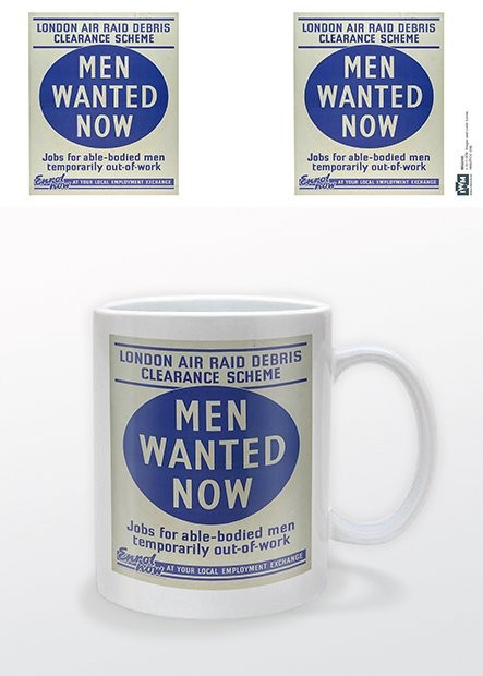 Krus, keramikkrus IWM - Men Wanted Now