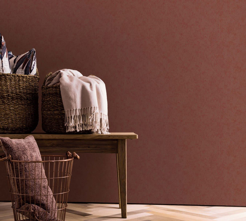Vliestapete Struktur Modern, Shabby Chic, Designerwelten in Rot