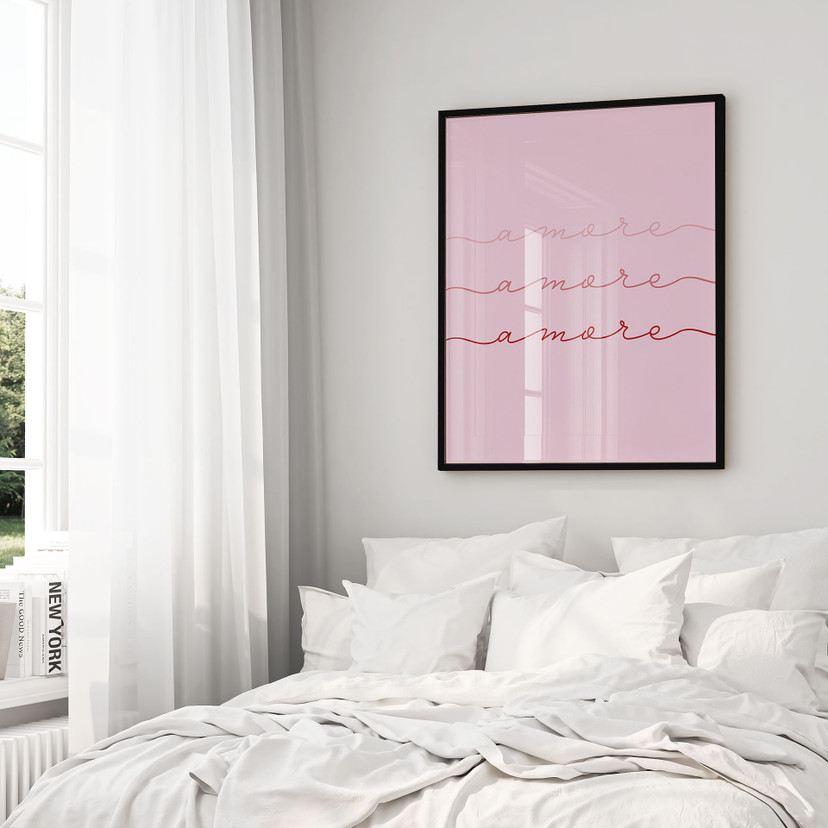 Poster Amore - Un mot d'amour pour le salon