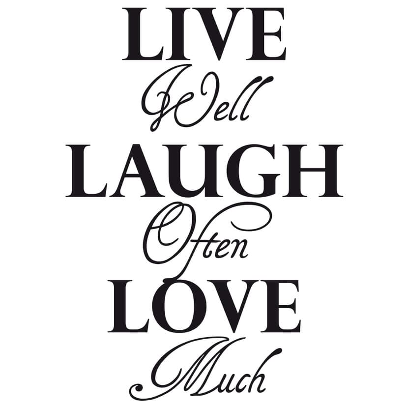 Wallsticker Live - Laugh - Love