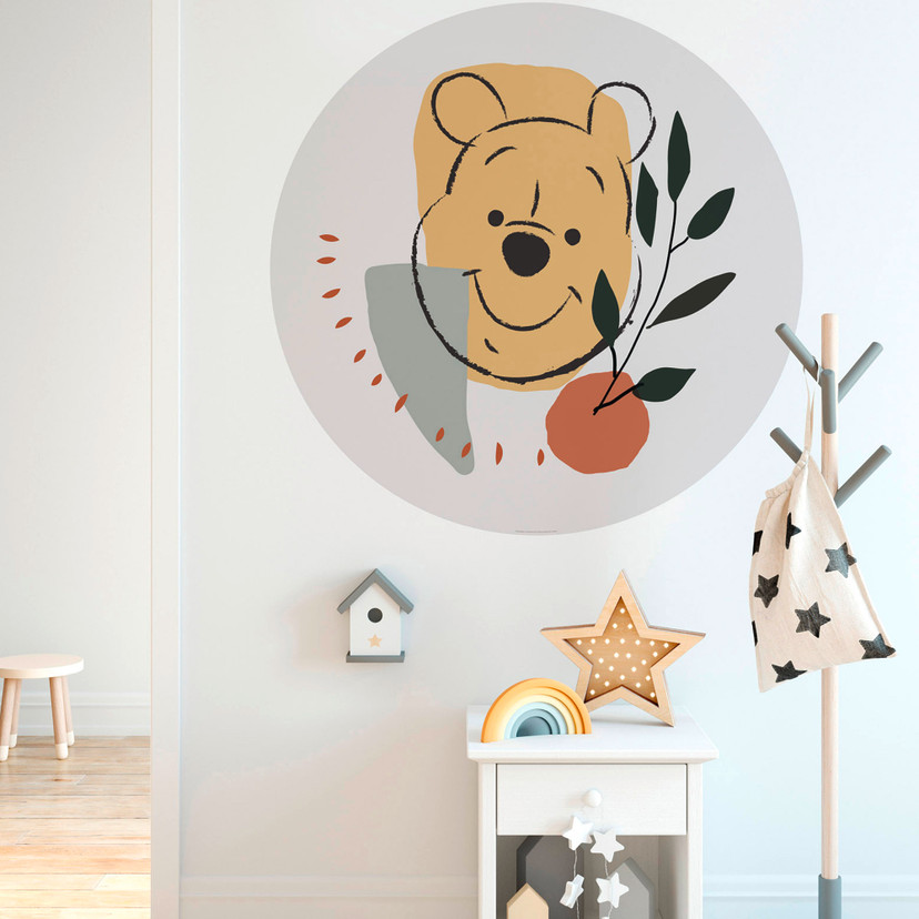 Selvklæbende tapet - Winnie Pooh Smile - 125 x 125 cm