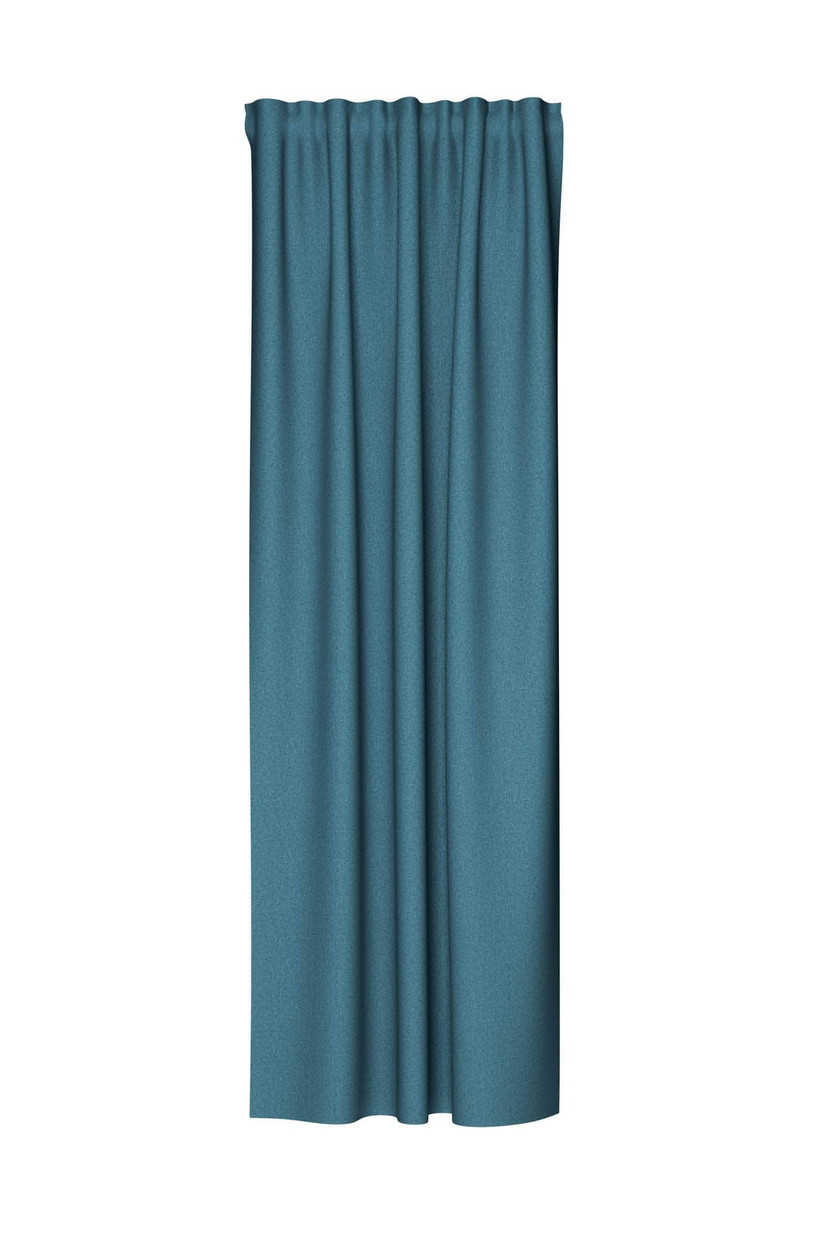 Homing Fertigschal mit verdeckten Schlaufen Allen petrol -  2,45 x 1,4 m