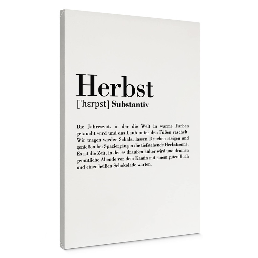 Leinwandbild Grammatik - Herbst