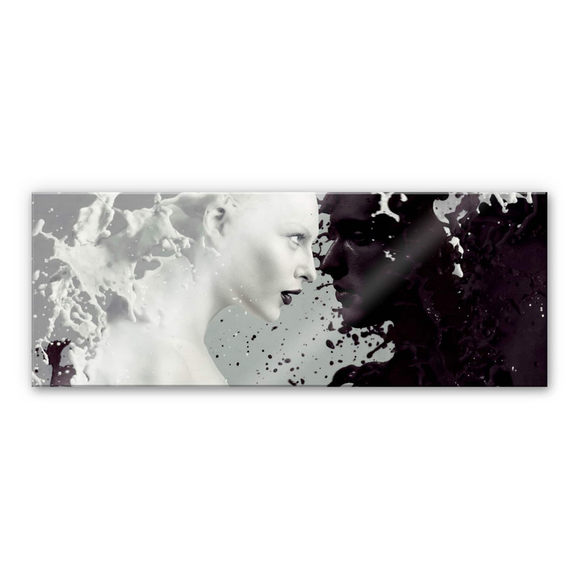 Tableau en verre acrylique - Milk & Coffee - Panorama