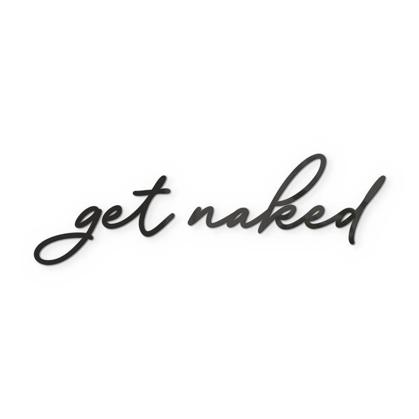 Litery akrylowe get naked