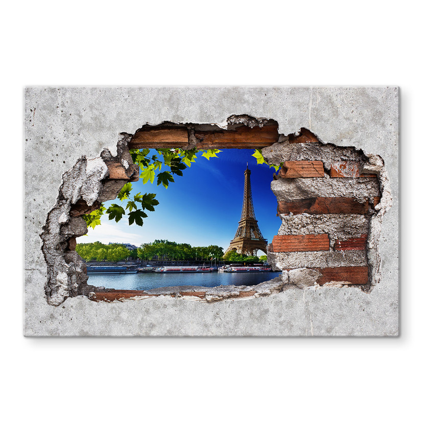 Stænkplade 3D optik - Sommer i Paris