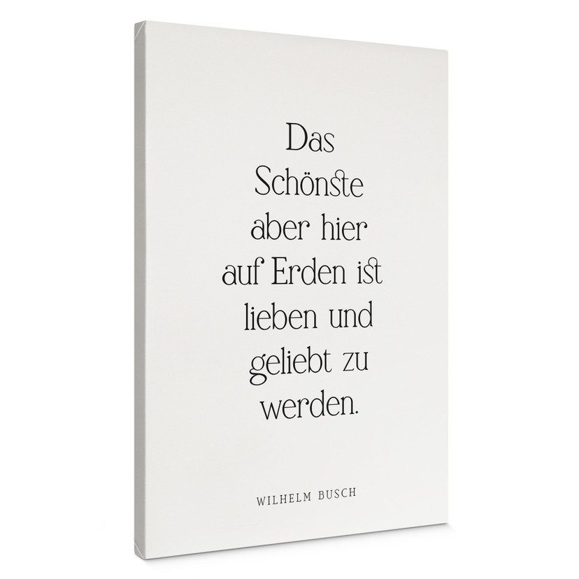 Leinwandbild Das Schönste auf Erden