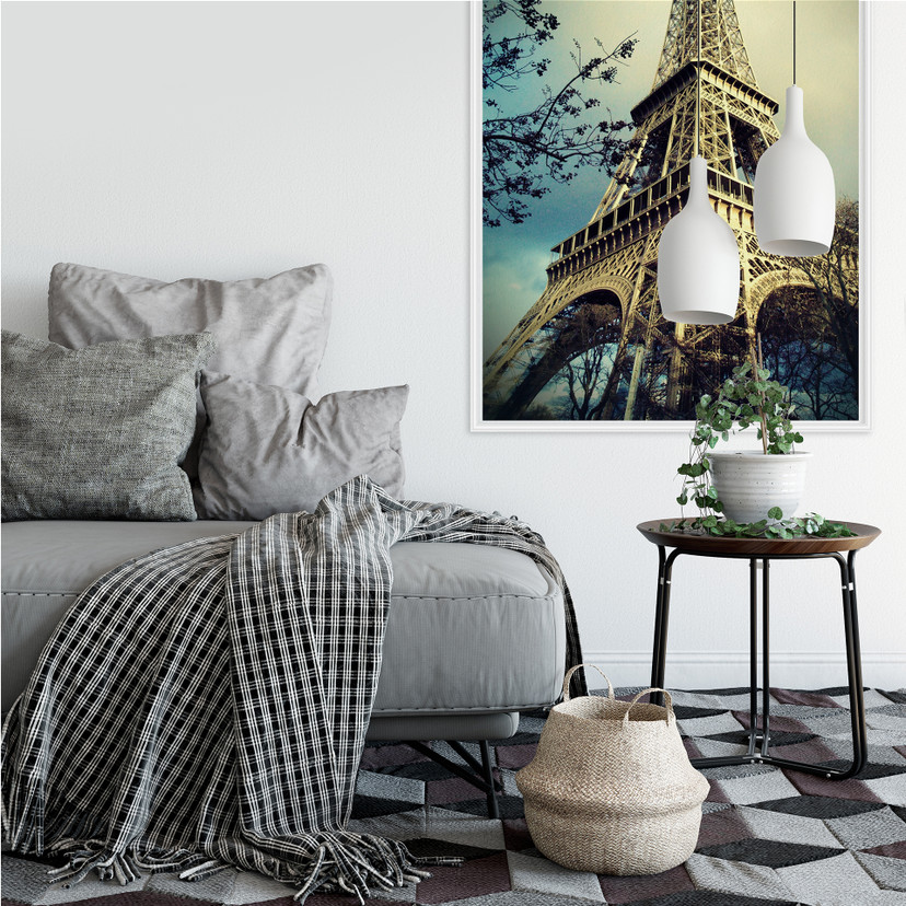 Zelfklevende Poster Parijs Eiffeltoren