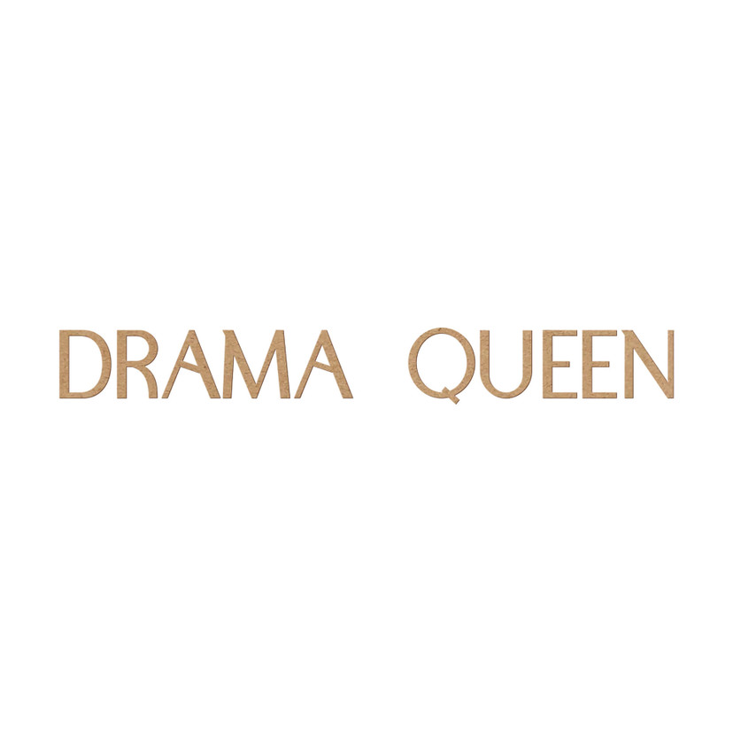 Dekoracja MDF z napisem 3D Drama Queen