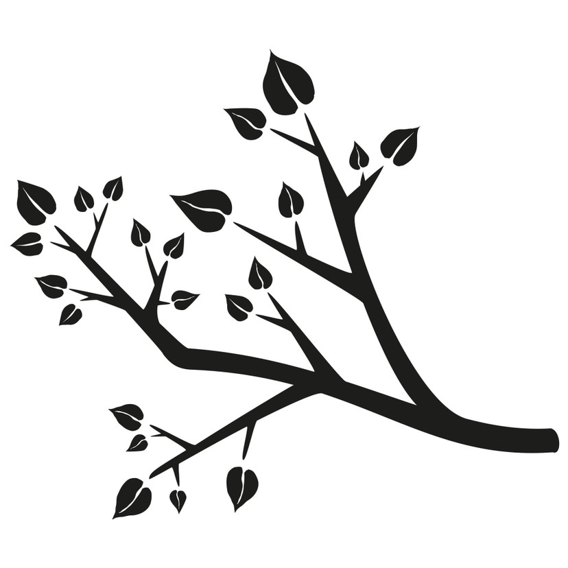 Wallsticker Gren Knage (Inkl. 3 kroge)