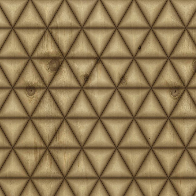 Géométrique GraphicTriang1 beige brun - papier peint intissé Designwalls 2 - 2.55 x 3.5 m