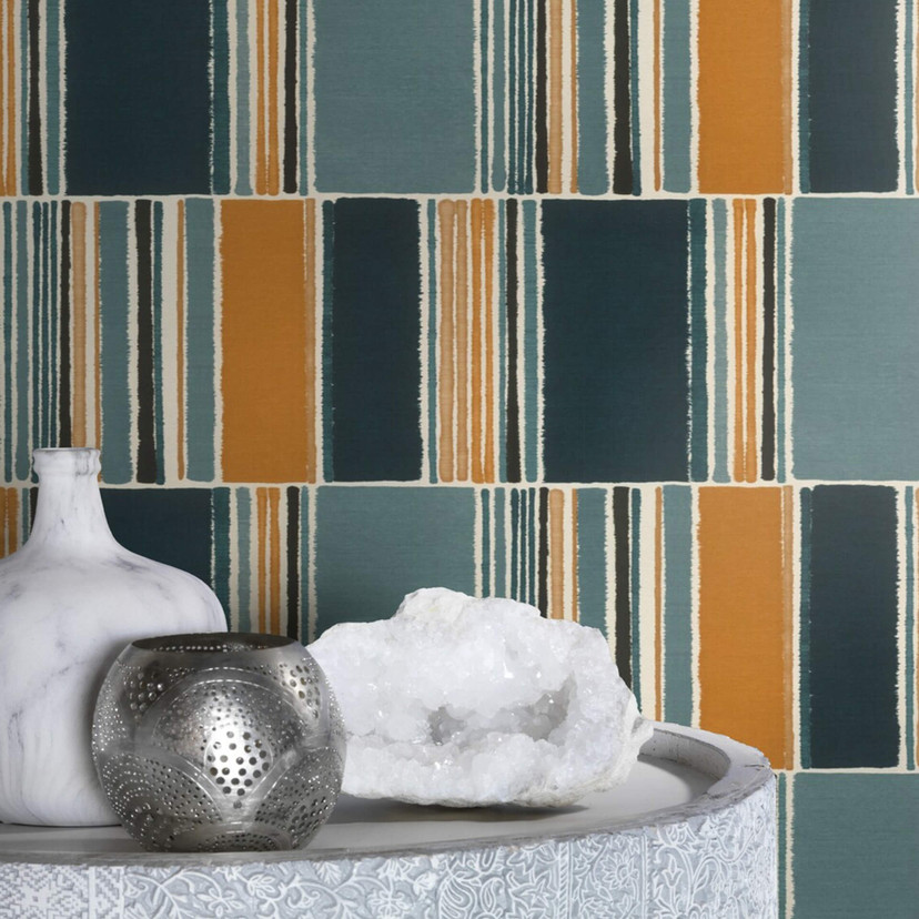 Rasch Papier peint intissé à motifs Florentine III bleu-gris