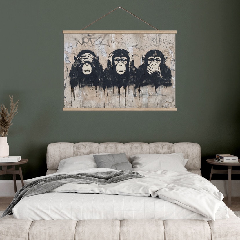 Tekstil plakat Tre Aber Streetart Graffiti - Magnusson