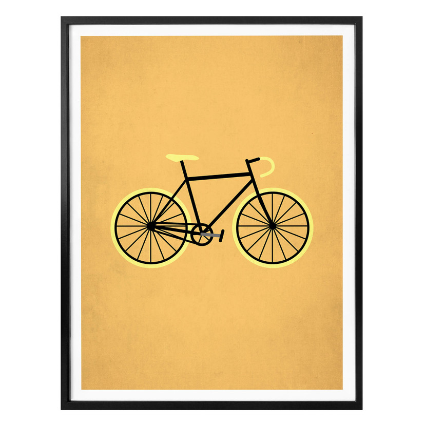 Plakat Kubistika - Rowerowa miłość
