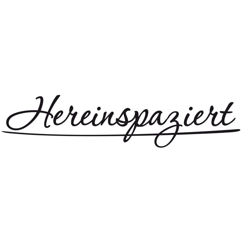 Wandtattoo - Hereinspaziert