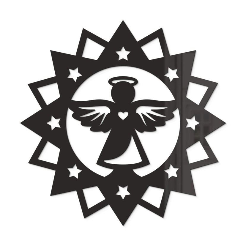 Akrylowa dekoracja anioł w gwiazdę