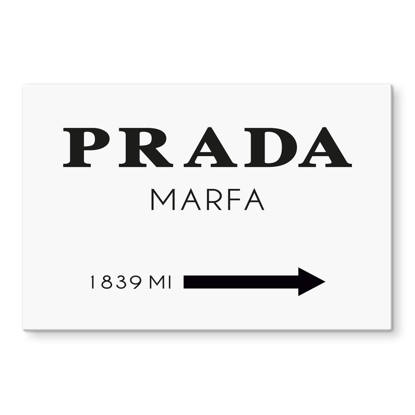 Glasschilderij Prada Marfa