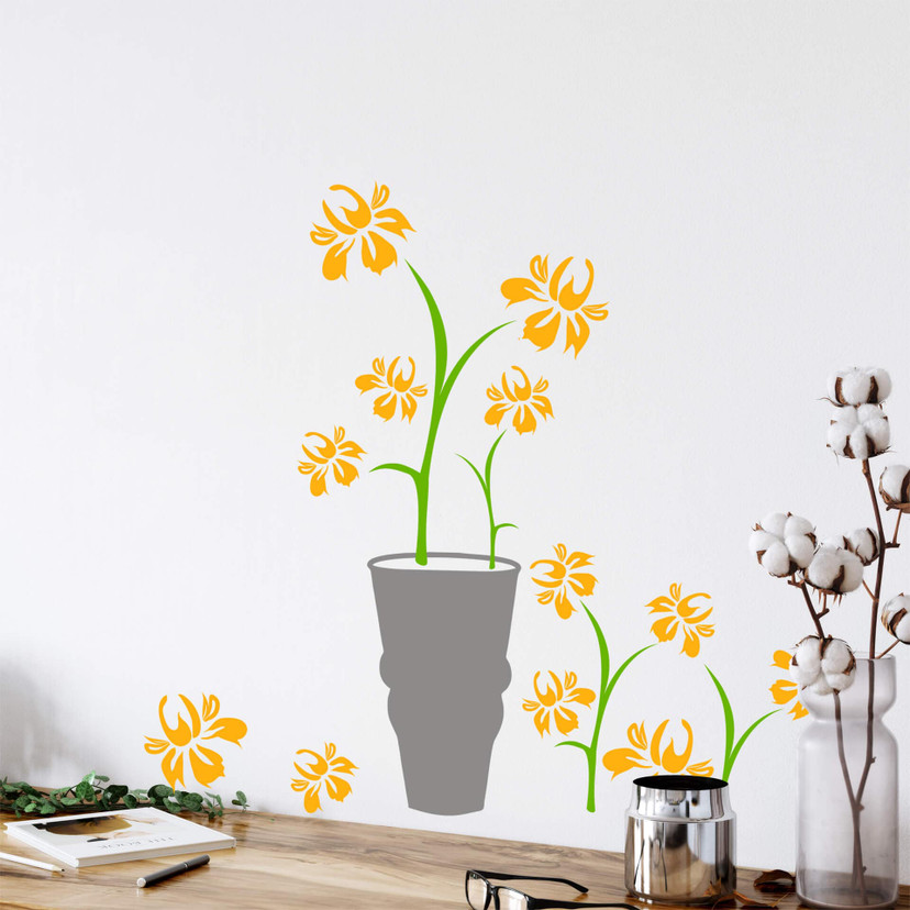 Wallsticker Blomster sæt 17