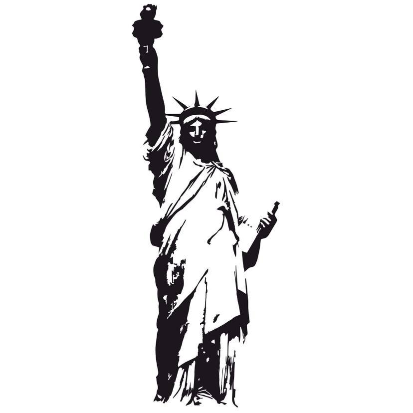 Wallsticker Frihedsgudinden 2