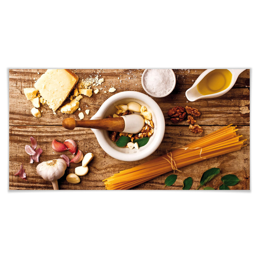 Poster - Laercio - Recette du pesto - Panorama