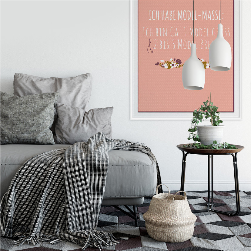 Wallprint Ich habe Modelmaße...