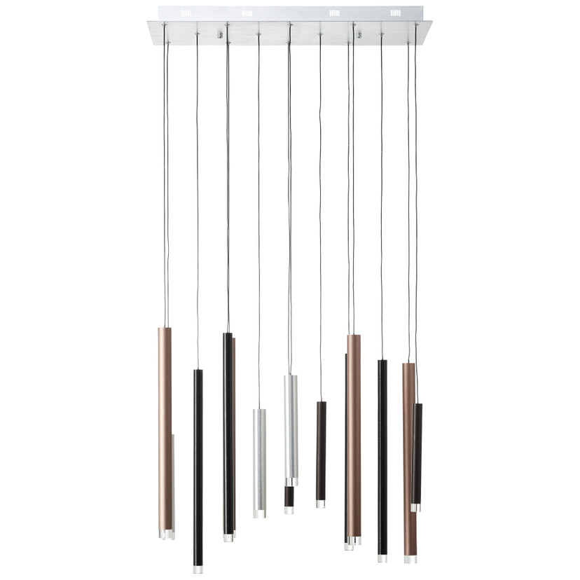 Pendelleuchte Eddy, braun, 180 x 70 cm, Metall Pendelleuchte