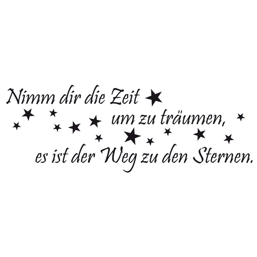 Wandtattoo Nimm dir die Zeit um zu träumen... 2
