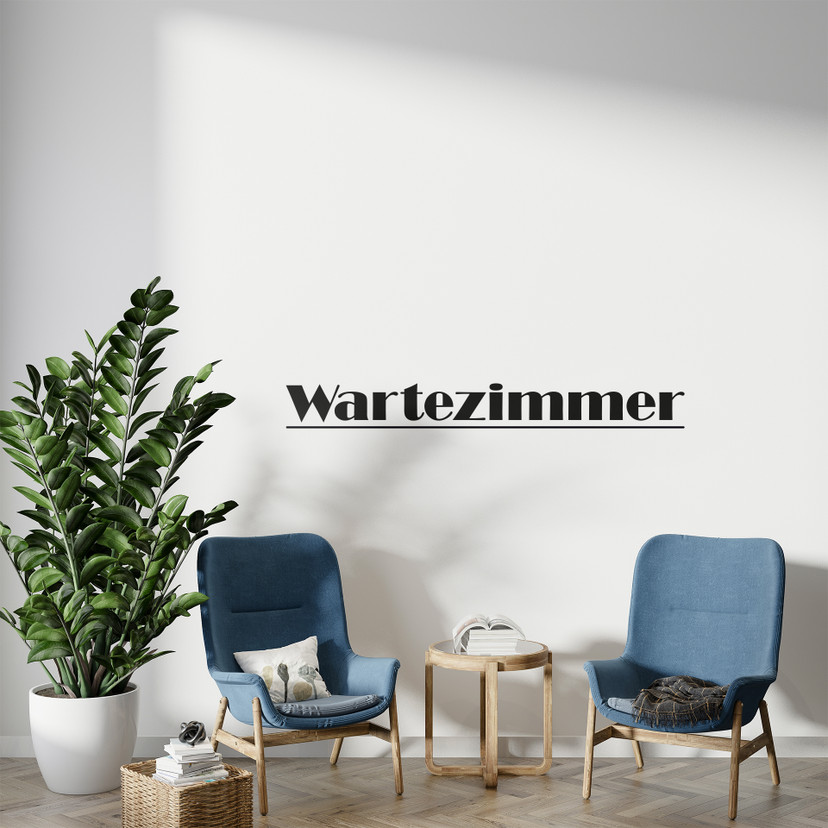 Wandtattoo Wartezimmer 1