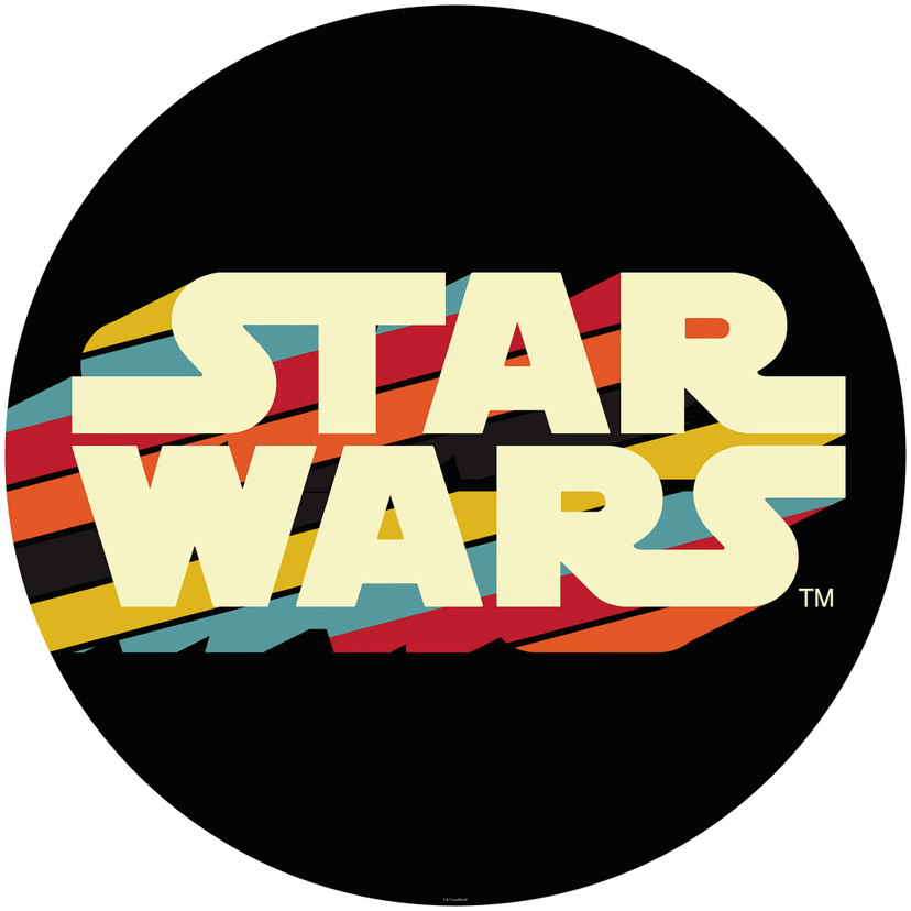 Selbstklebende Vlies Fototapete - Star Wars Typeface - 125 x 125 cm