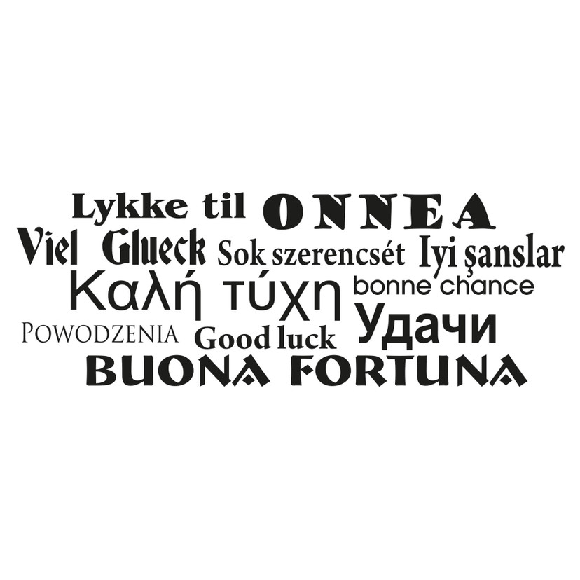 Wallsticker Held og Lykke Multikultural