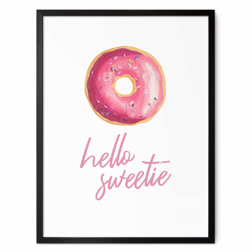 Plakat Donuts - Hello Sweetie