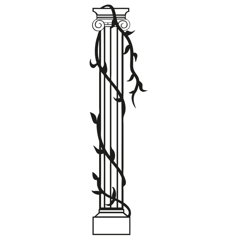 Sticker mural - Colonne et sarments