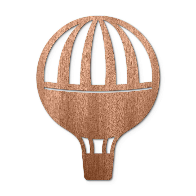Dekoracja drewniana mahoń - balon na uwięzi