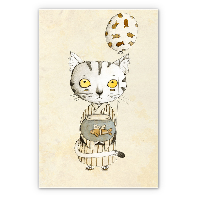 Tableau Forex - Loske - Chat anniversaire