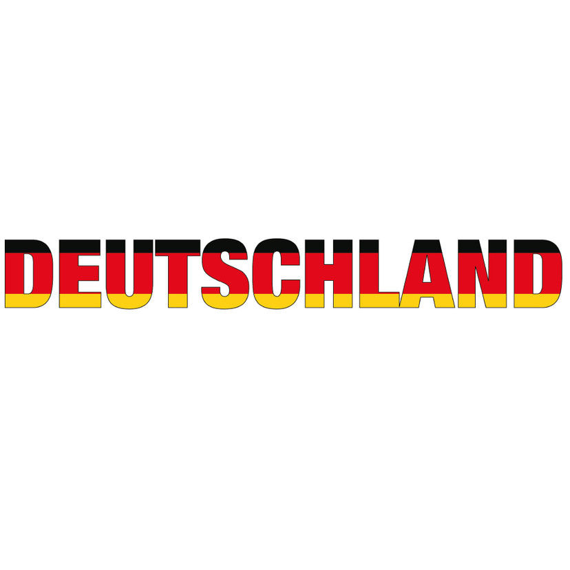 Wandtattoo Deutschland Schriftzug