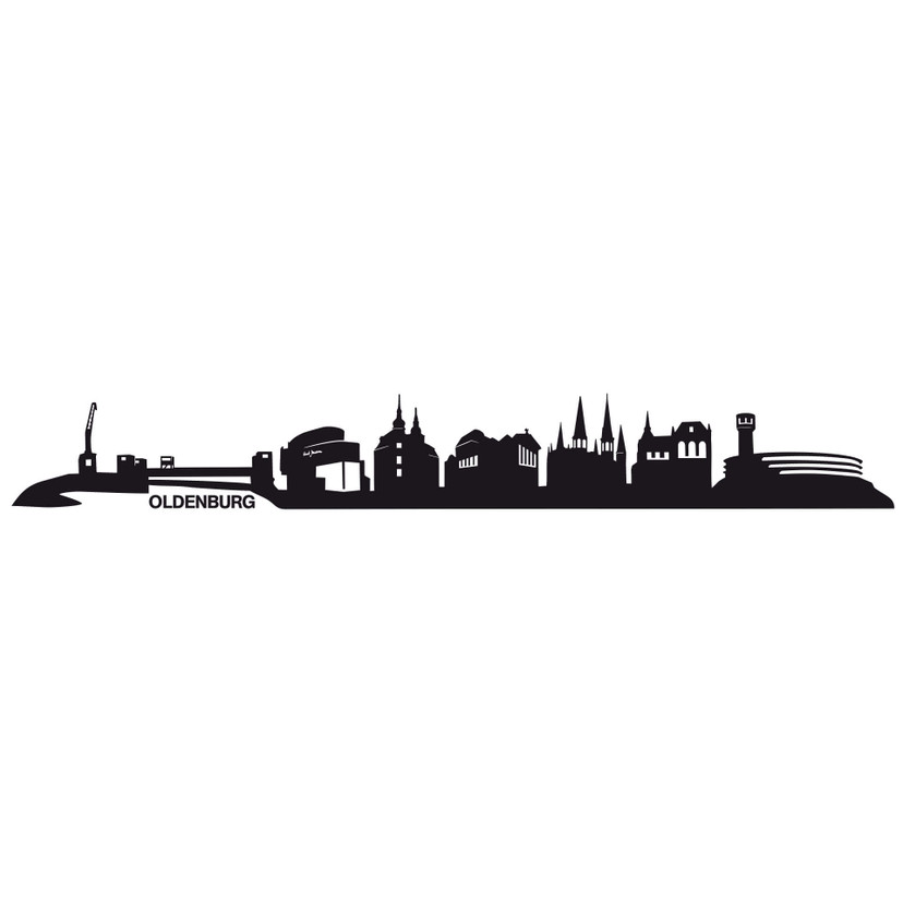 Wandtattoo Oldenburg Skyline