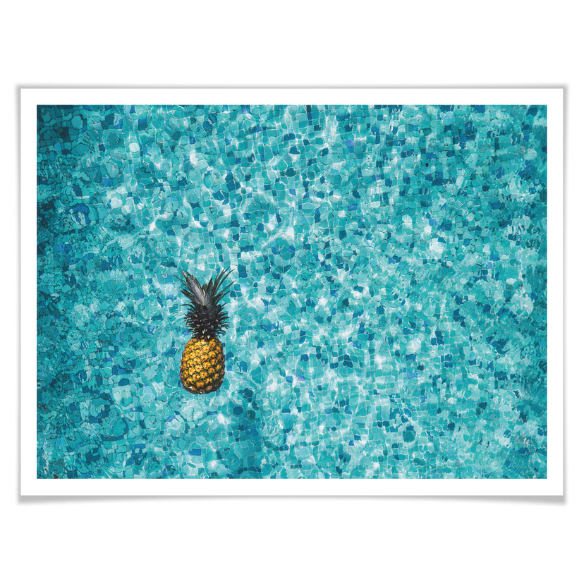 Plakat Pływający ananas