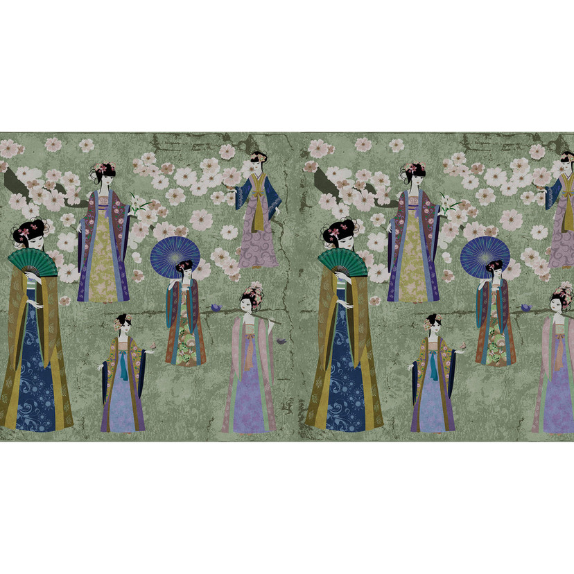 Fotomural Paredes de Patel kimono 1