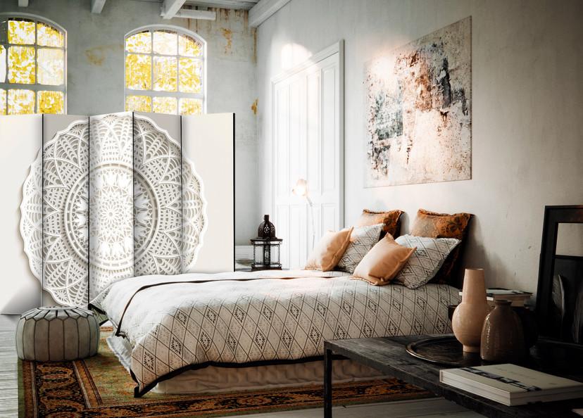 Rumdeler - Mandala world 3D , 5-delt - 225x172 cm