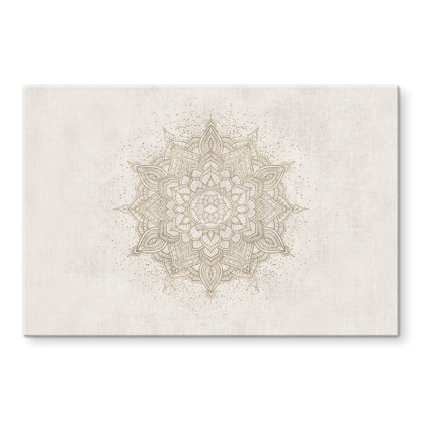 Tableaux Boho Ornement en lin - Bloomery Decor - Alu-Dibond