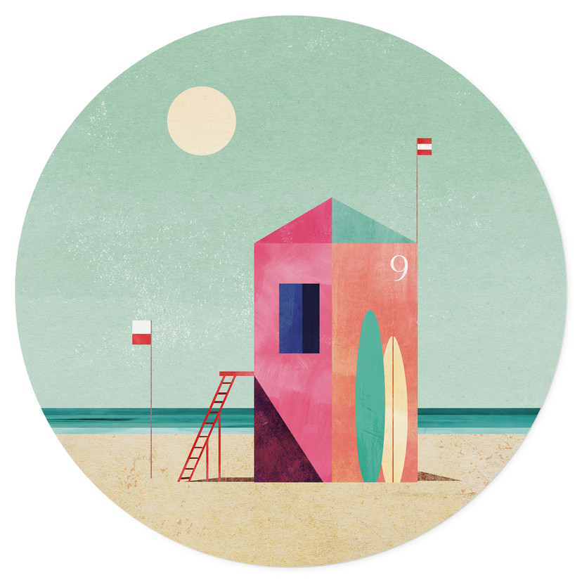Naklejka na ścianę life house on the beach - Rivers - Round