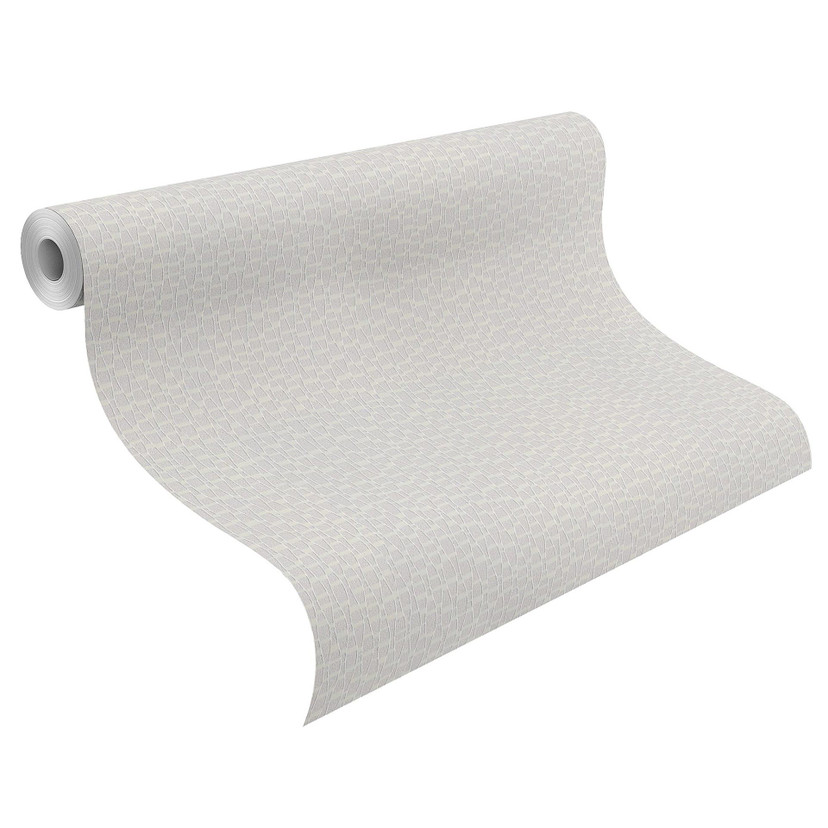 Almindeligt tapet, tekstureret non-woven tapet Bauhaus hvid