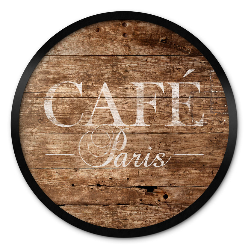 Plakat Café Paris - okrągły