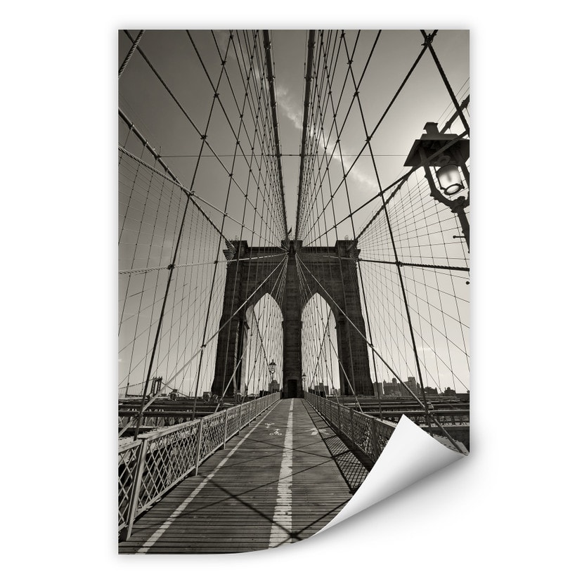 Zelfklevende Poster Brooklyn Bridge