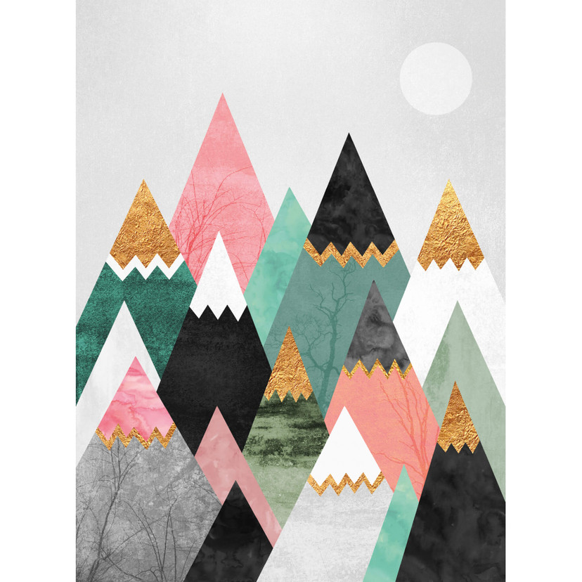 Fototapet - Frederiksson - Colorful Mountains¨