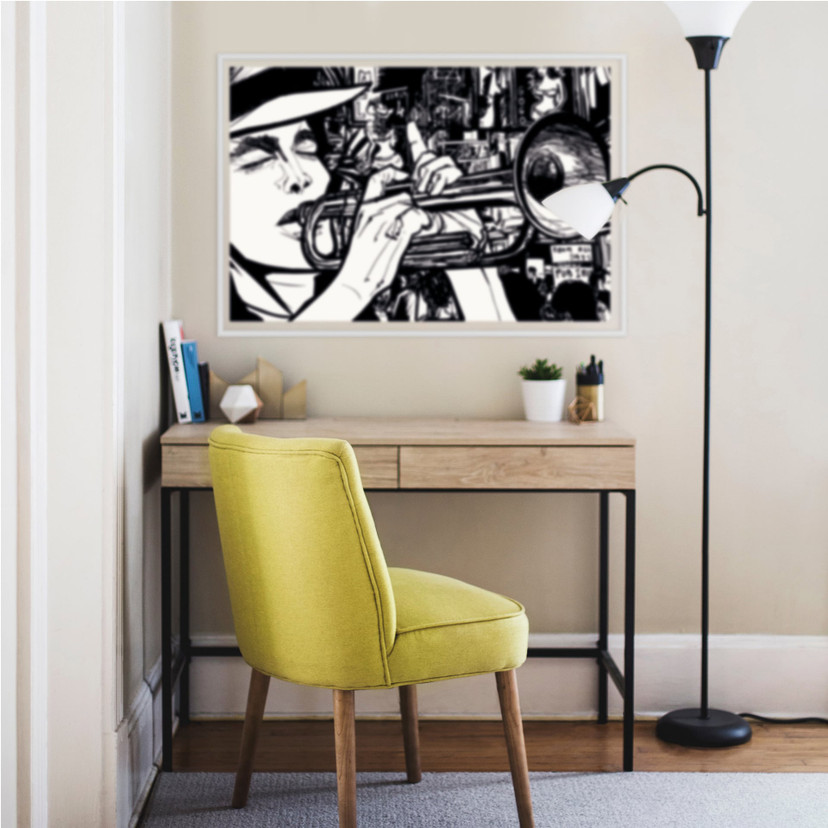 Wallprint W - Sound of a Street Musician
